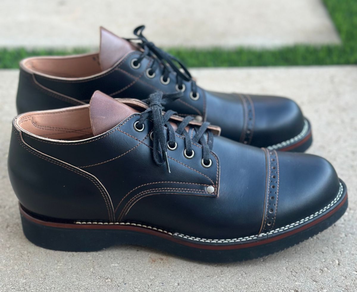 Photo by austinrylees on September 30, 2025 of the New River Boot Quade in Horween Horse Front Strips.