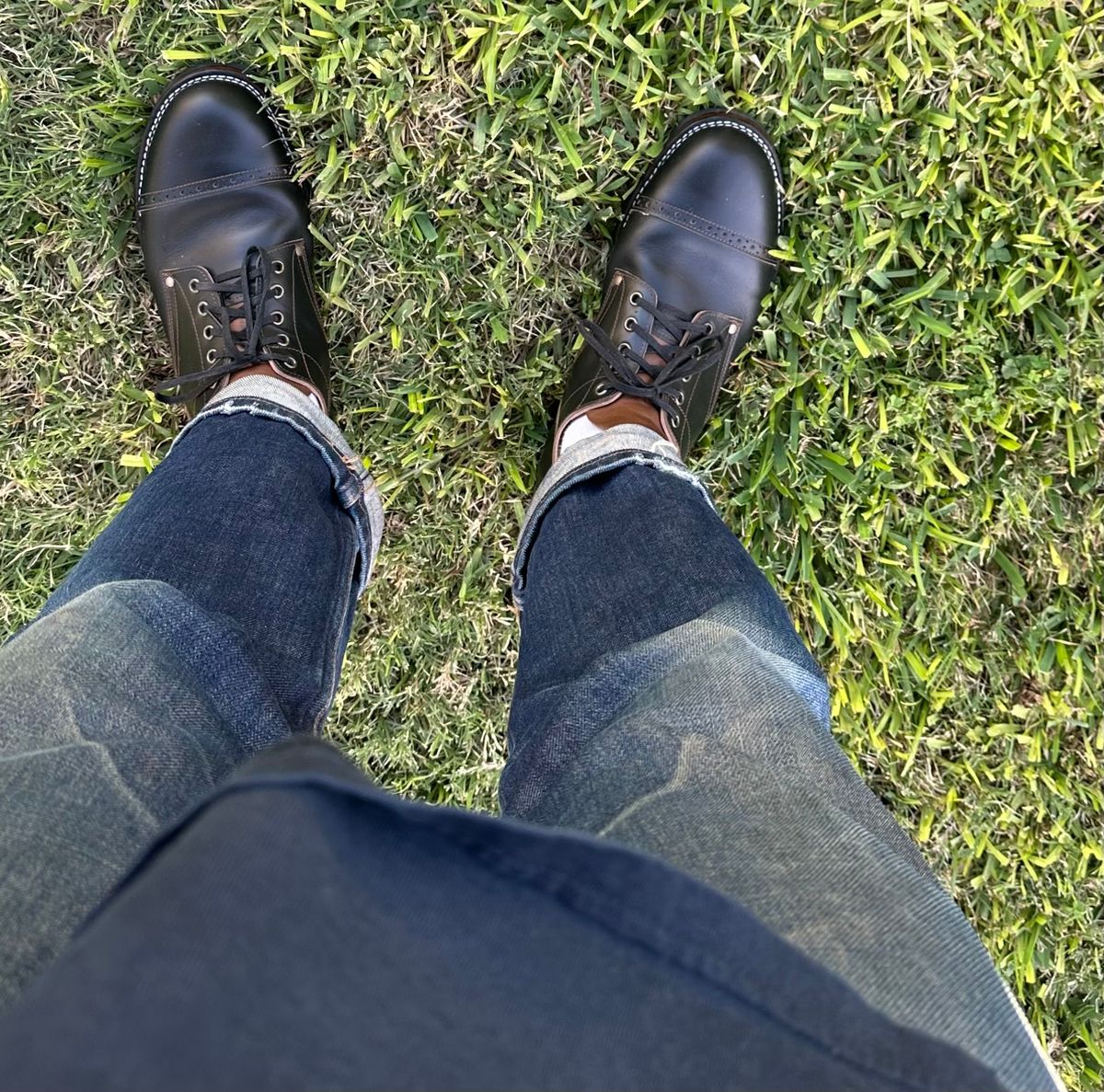Photo by austinrylees on October 4, 2025 of the New River Boot Quade in Horween Horse Front Strips.