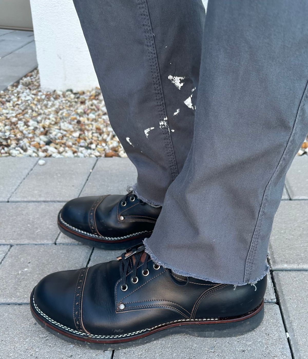 Photo by austinrylees on October 14, 2025 of the New River Boot Quade in Horween Horse Front Strips.