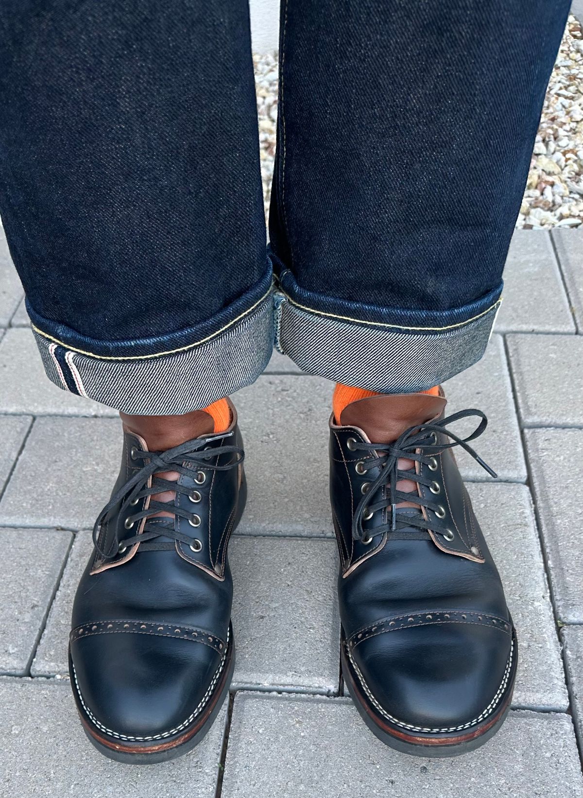 Photo by austinrylees on October 20, 2025 of the New River Boot Quade in Horween Horse Front Strips.