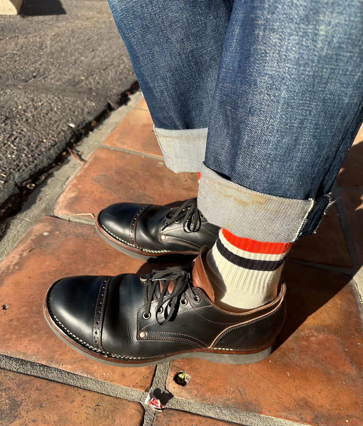 Photo by austinrylees on October 31, 2025 of the New River Boot Quade in Horween Horse Front Strips.