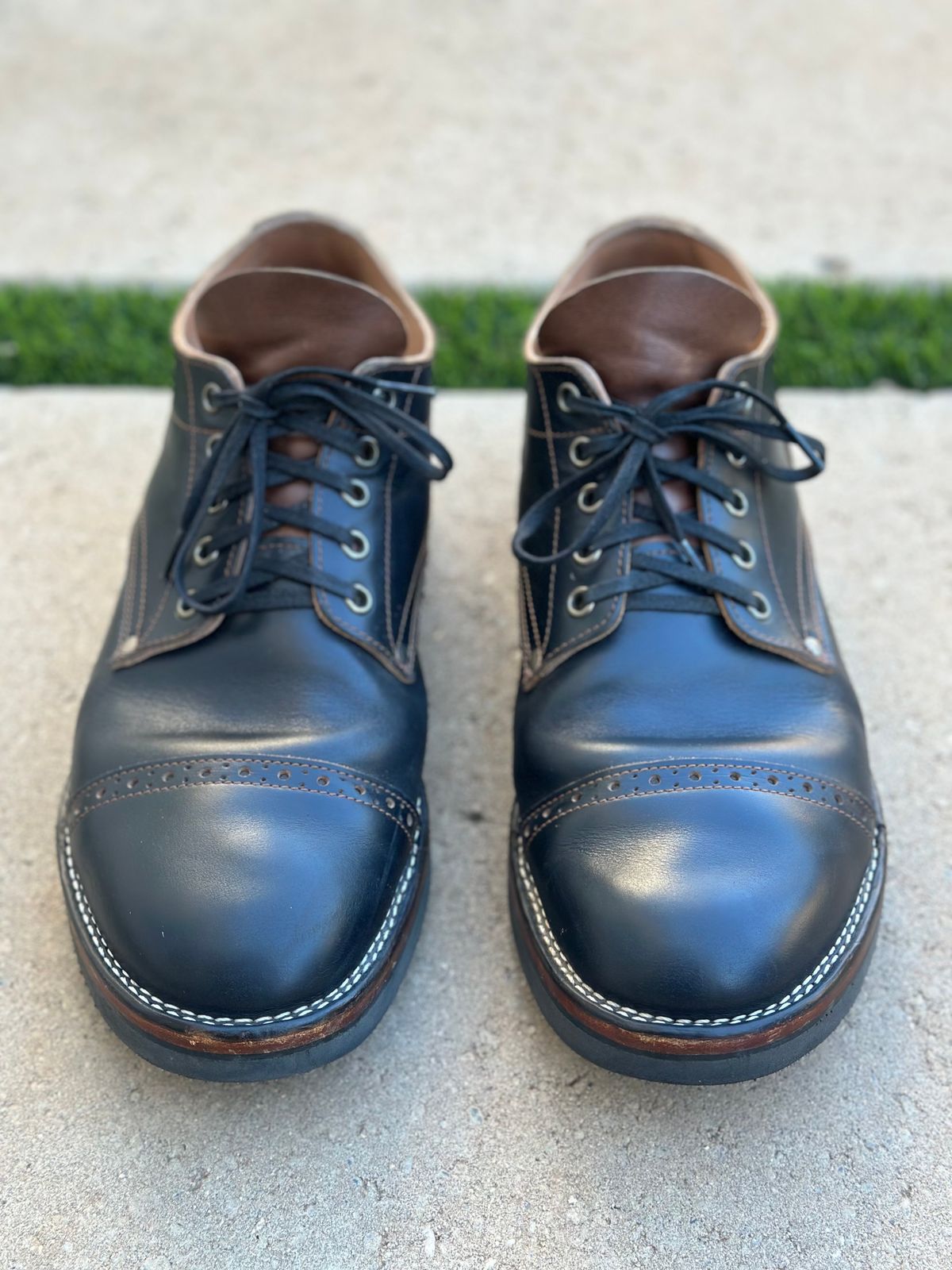 Photo by austinrylees on November 2, 2025 of the New River Boot Quade in Horween Horse Front Strips.