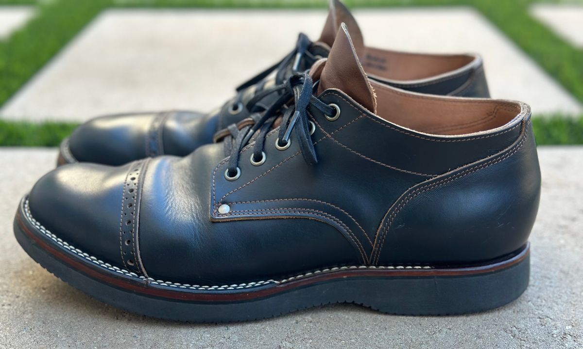 Photo by austinrylees on November 2, 2025 of the New River Boot Quade in Horween Horse Front Strips.