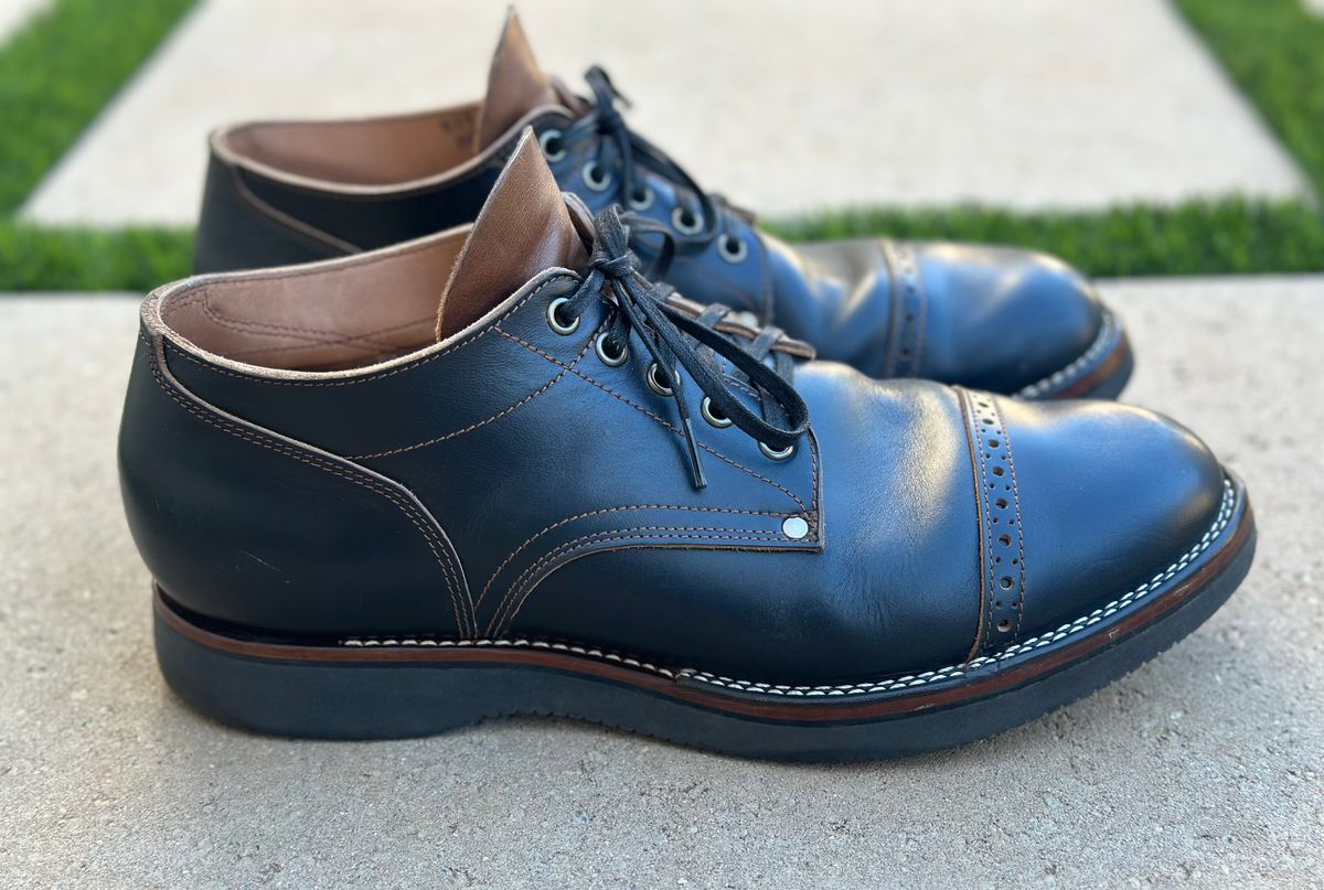 Photo by austinrylees on November 2, 2025 of the New River Boot Quade in Horween Horse Front Strips.