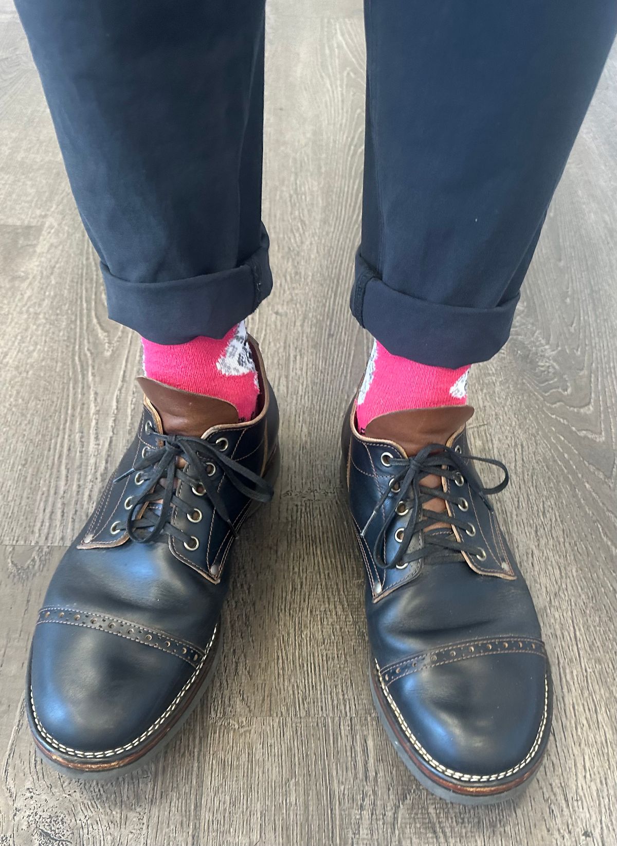 Photo by austinrylees on November 3, 2025 of the New River Boot Quade in Horween Horse Front Strips.