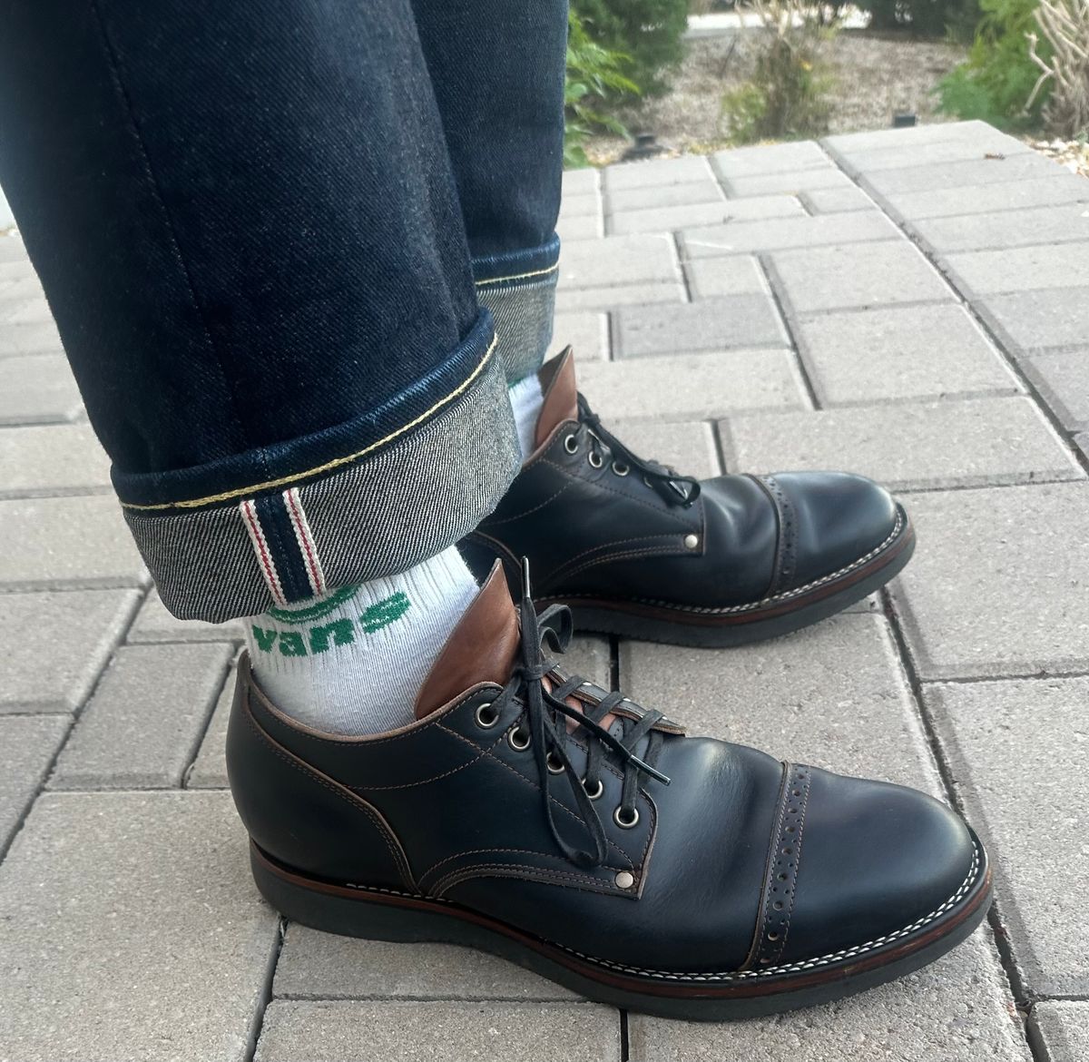 Photo by austinrylees on November 5, 2025 of the New River Boot Quade in Horween Horse Front Strips.