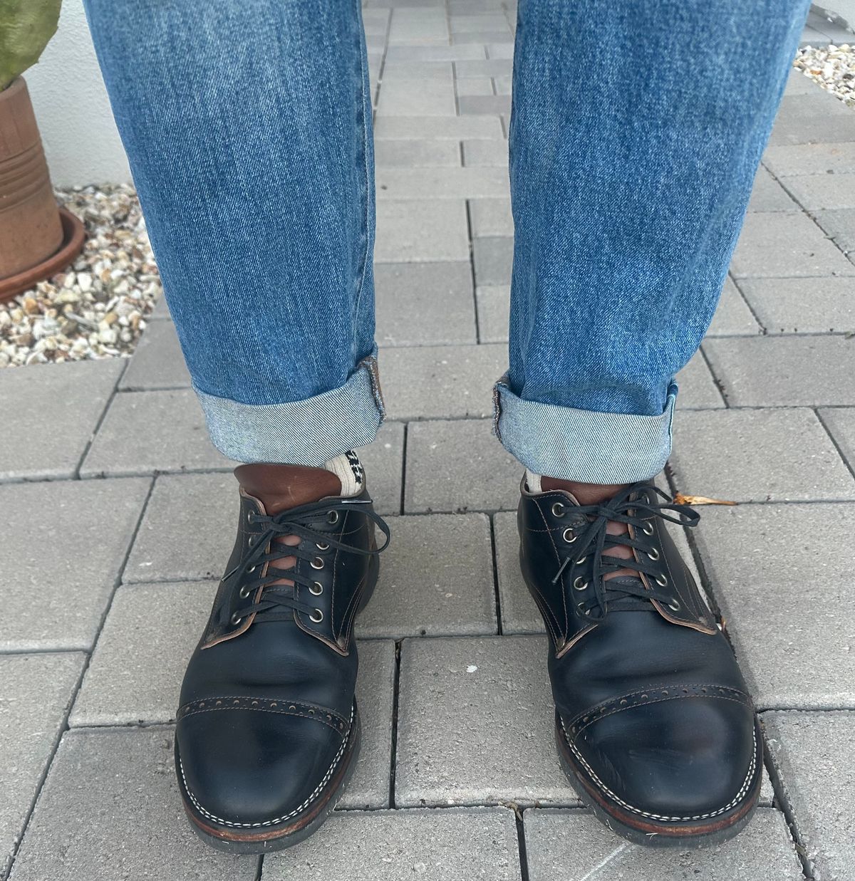 Photo by austinrylees on November 7, 2025 of the New River Boot Quade in Horween Horse Front Strips.