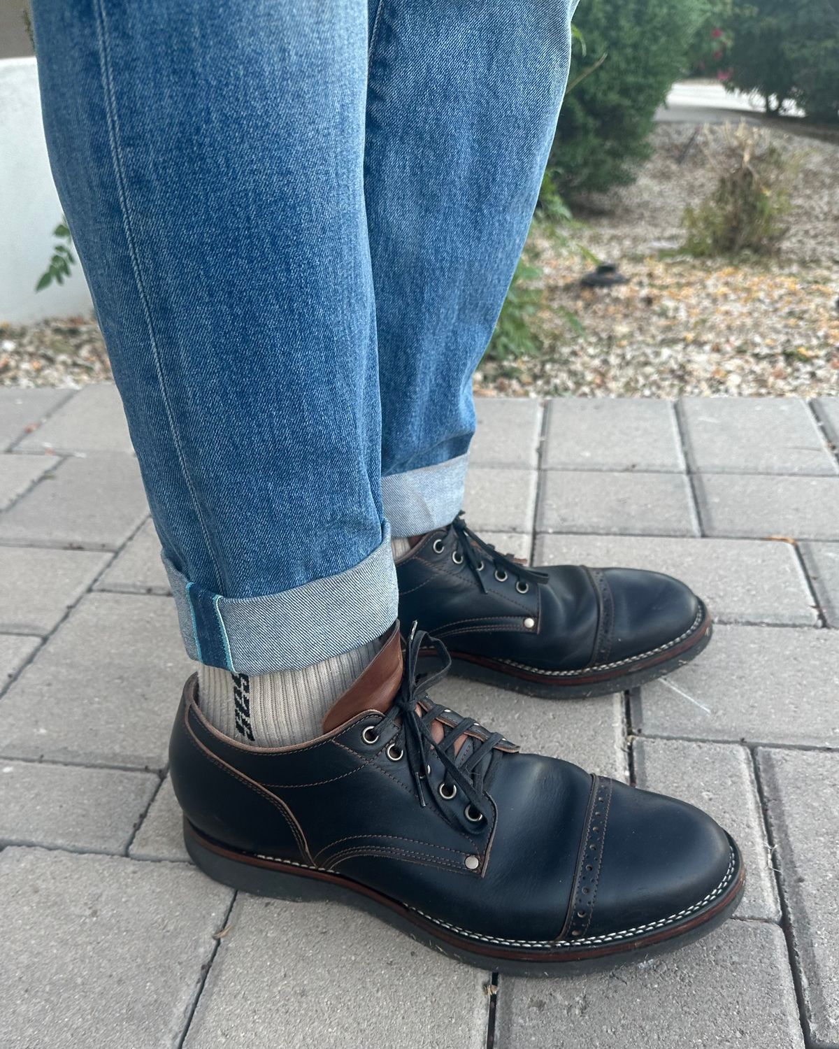 Photo by austinrylees on November 7, 2025 of the New River Boot Quade in Horween Horse Front Strips.