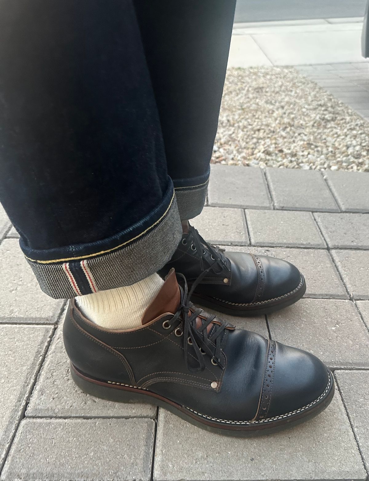 Photo by austinrylees on November 17, 2025 of the New River Boot Quade in Horween Horse Front Strips.