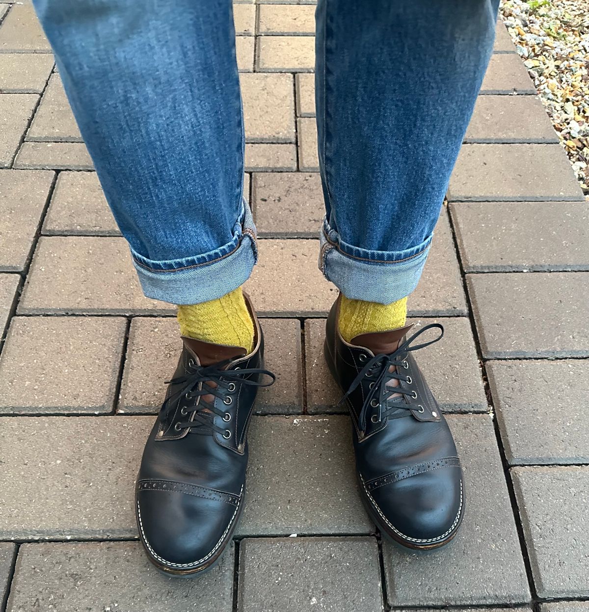 Photo by austinrylees on November 19, 2025 of the New River Boot Quade in Horween Horse Front Strips.