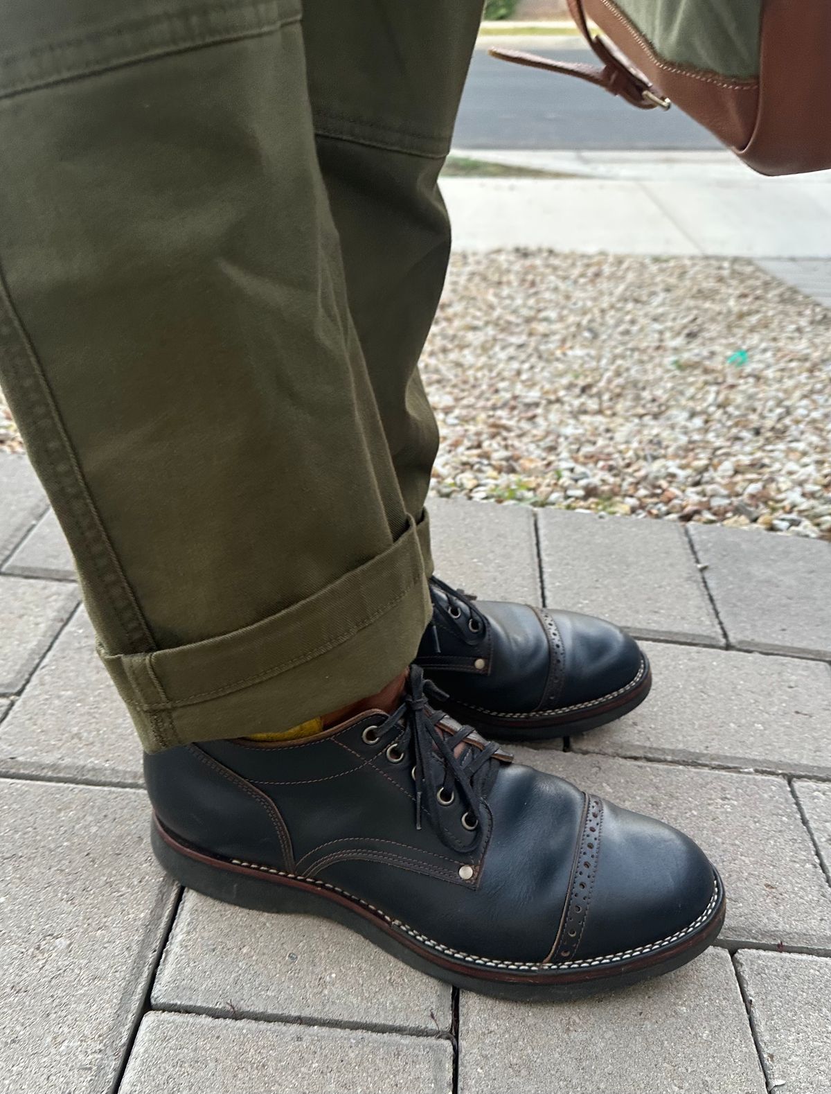 Photo by austinrylees on November 26, 2025 of the New River Boot Quade in Horween Horse Front Strips.