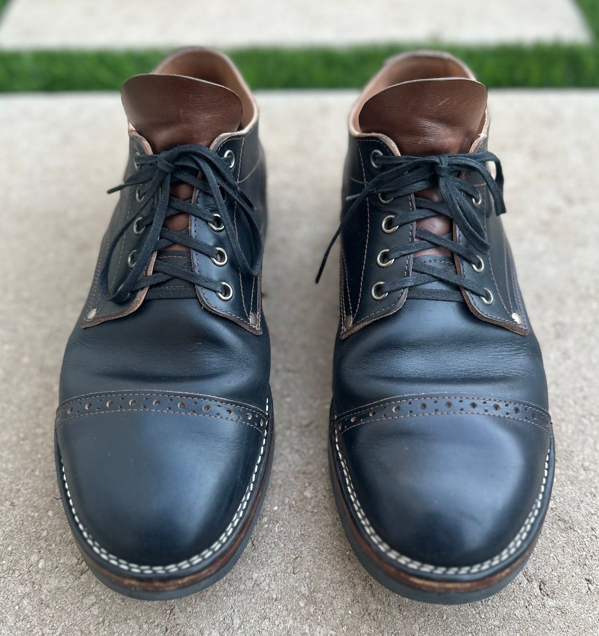 Photo by austinrylees on December 2, 2025 of the New River Boot Quade in Horween Horse Front Strips.