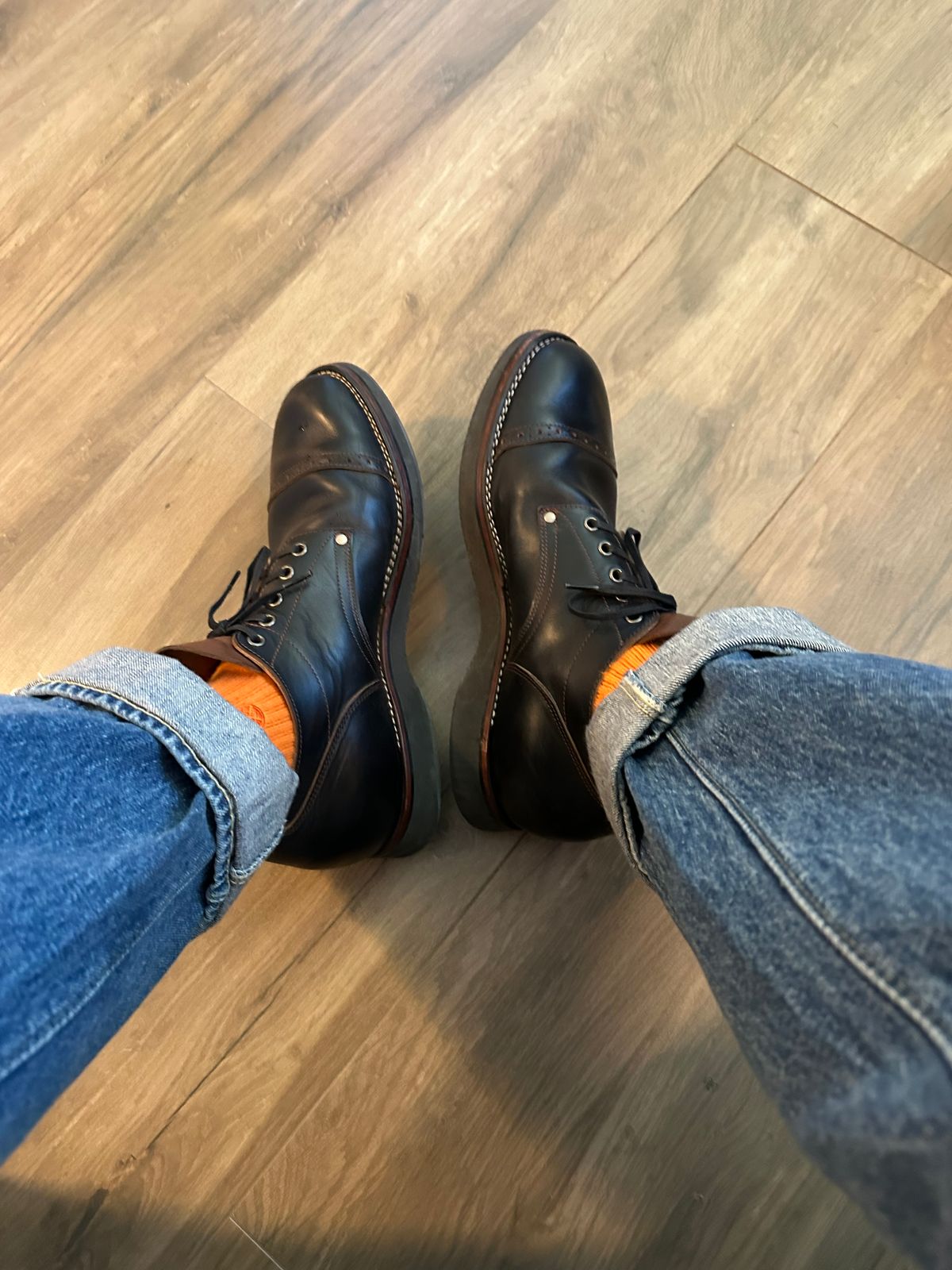 Photo by austinrylees on December 13, 2025 of the New River Boot Quade in Horween Horse Front Strips.