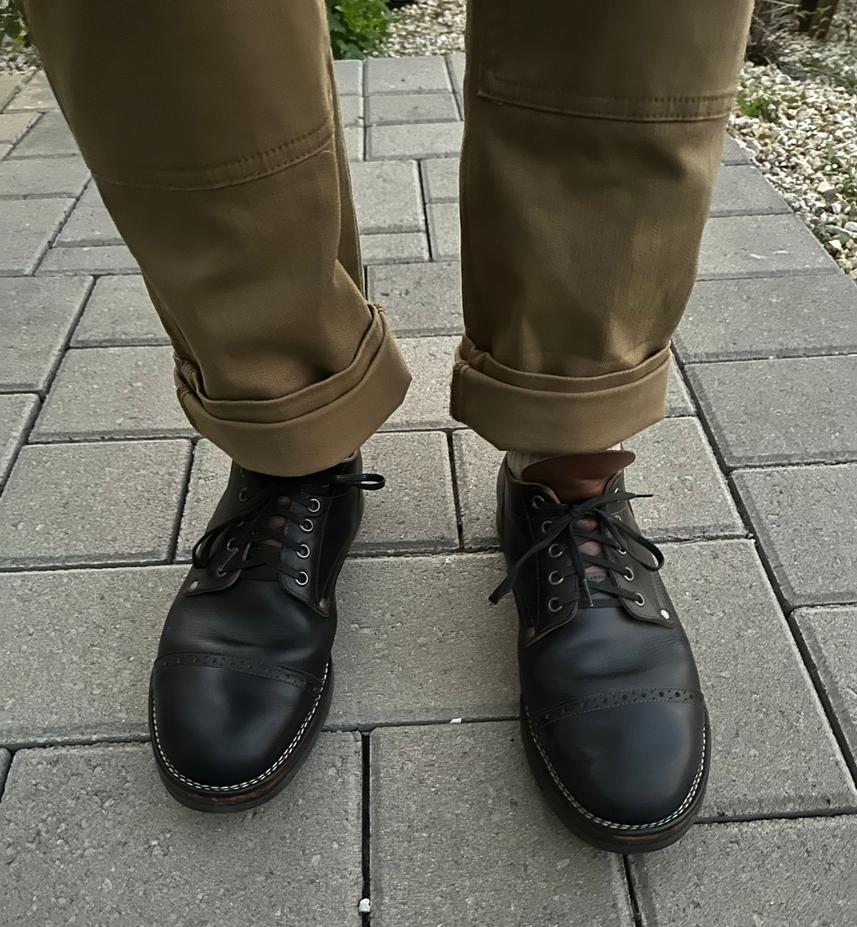 Photo by austinrylees on December 17, 2025 of the New River Boot Quade in Horween Horse Front Strips.