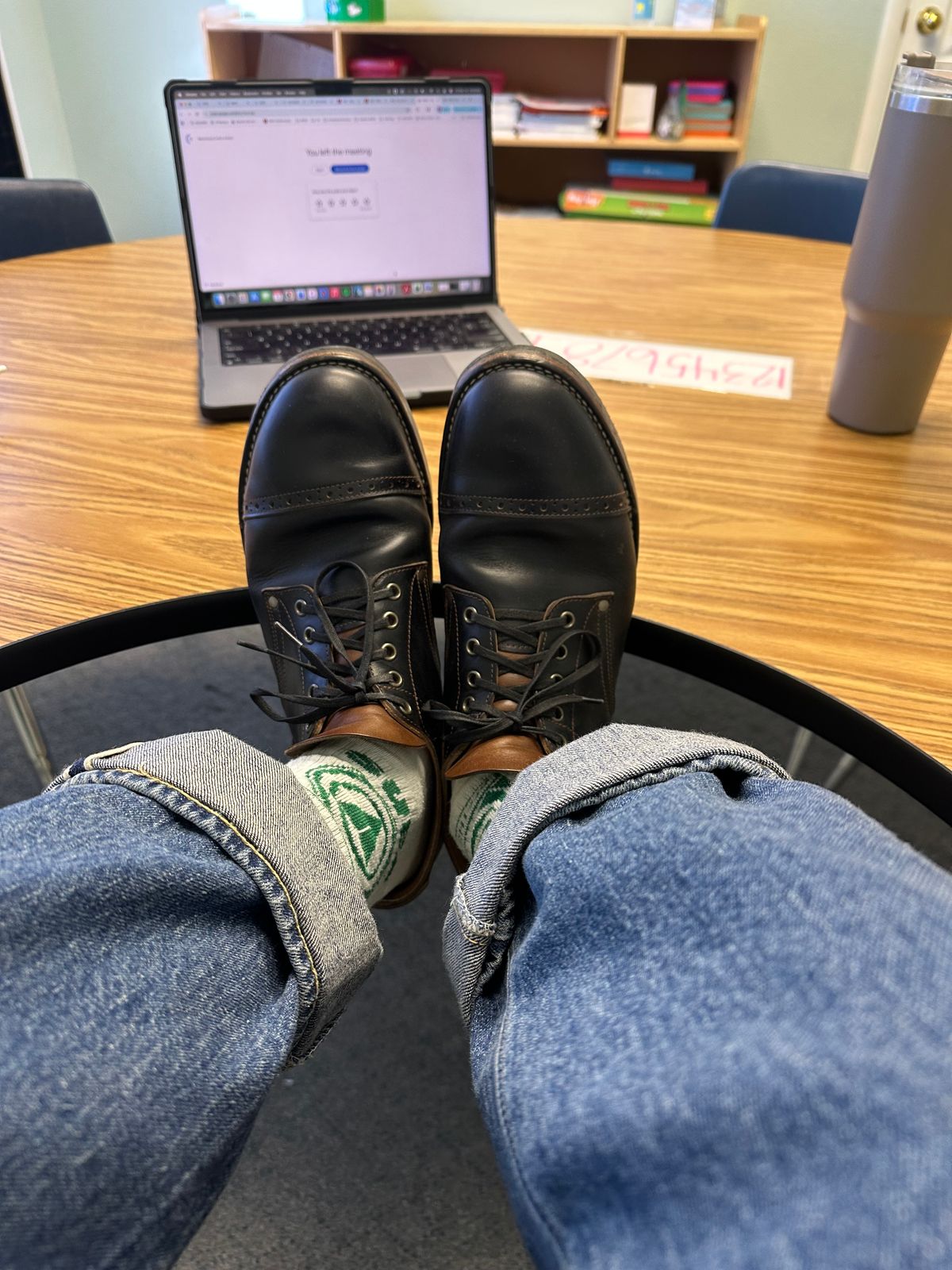 Photo by austinrylees on December 19, 2025 of the New River Boot Quade in Horween Horse Front Strips.