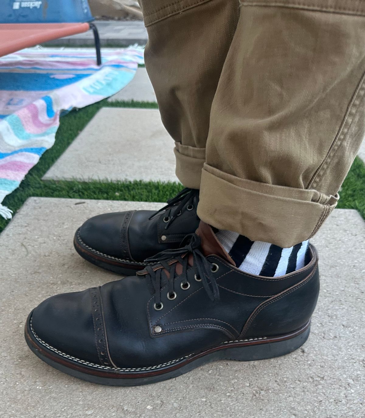 Photo by austinrylees on December 23, 2025 of the New River Boot Quade in Horween Horse Front Strips.