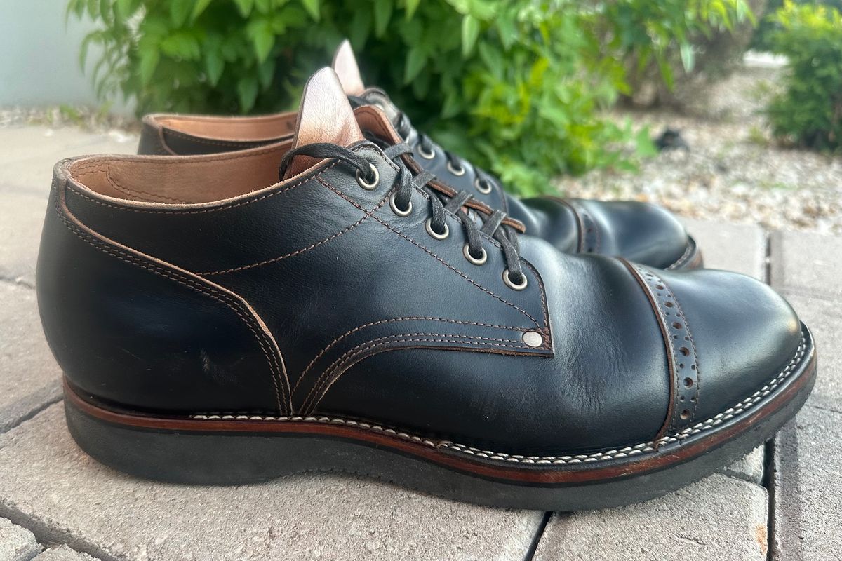 Photo by austinrylees on January 5, 2026 of the New River Boot Quade in Horween Horse Front Strips.