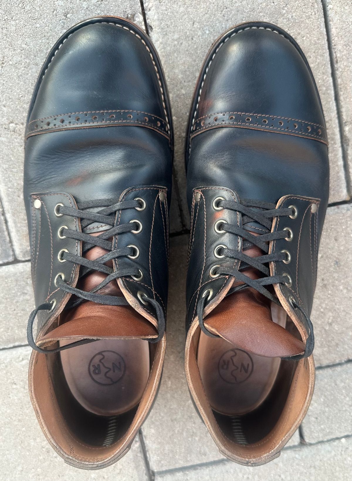 Photo by austinrylees on January 5, 2026 of the New River Boot Quade in Horween Horse Front Strips.