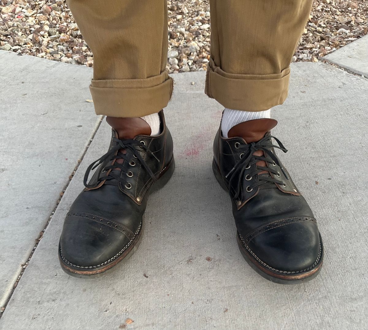 Photo by austinrylees on January 19, 2026 of the New River Boot Quade in Horween Horse Front Strips.