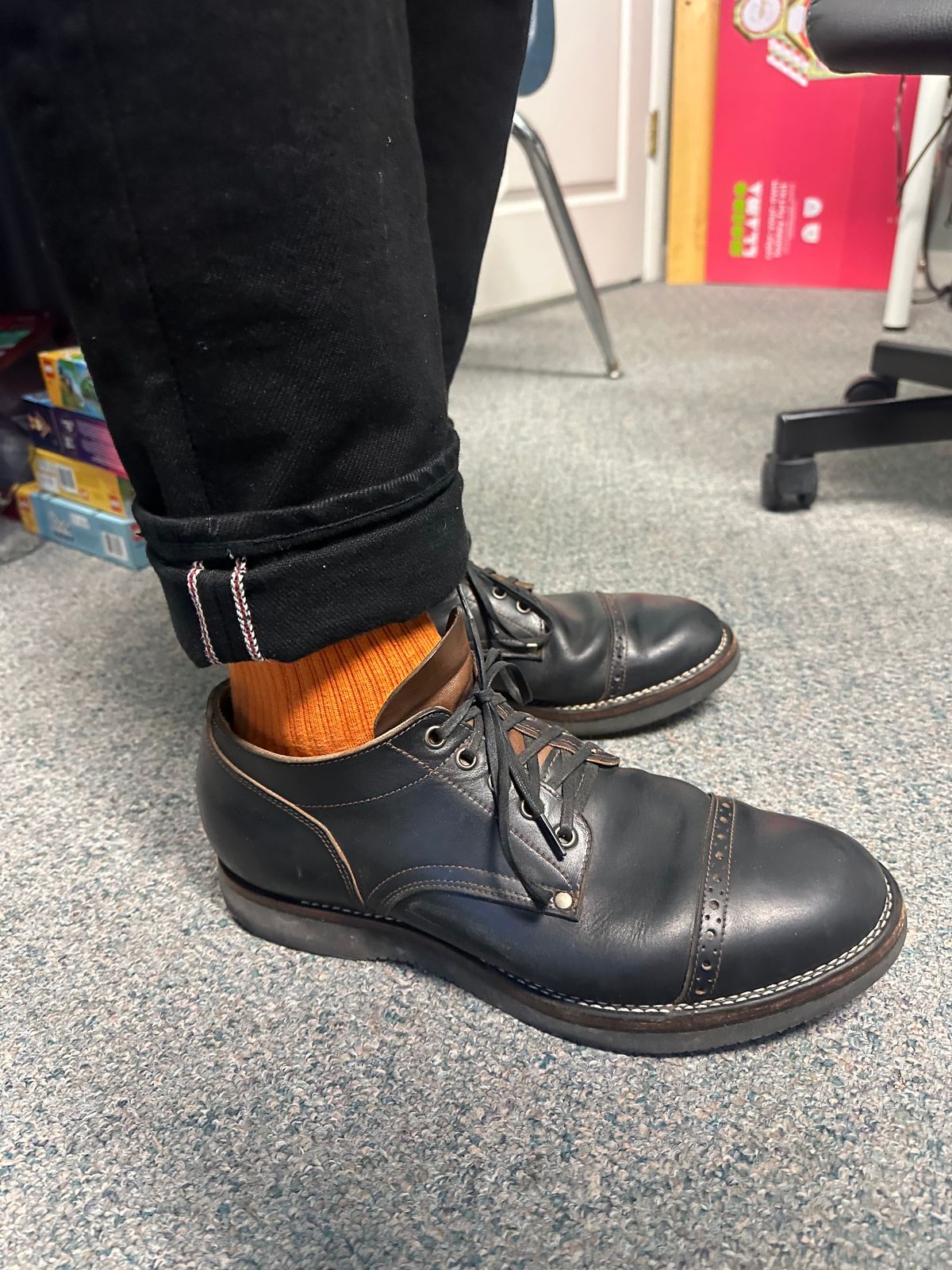 Photo by austinrylees on January 20, 2026 of the New River Boot Quade in Horween Horse Front Strips.