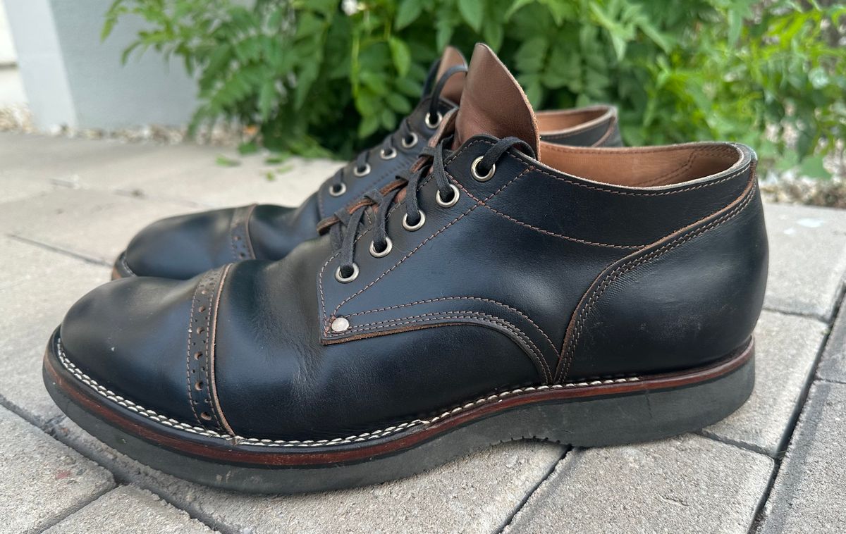 Photo by austinrylees on February 3, 2026 of the New River Boot Quade in Horween Horse Front Strips.