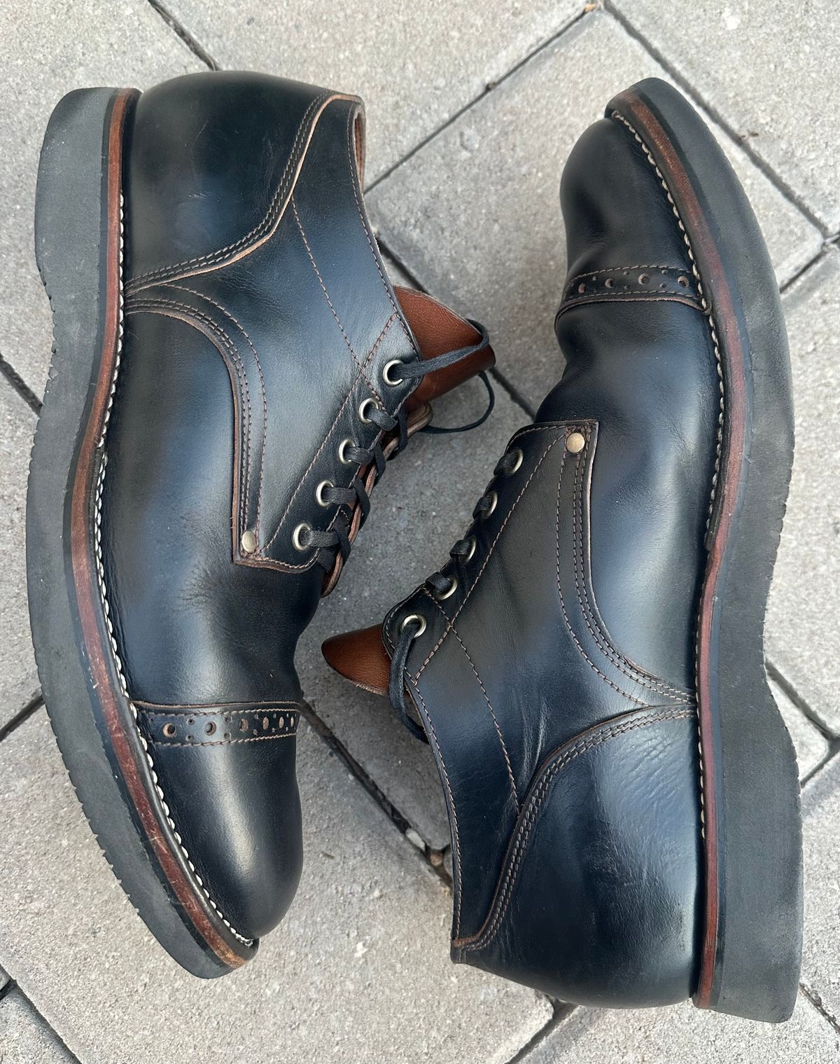 Photo by austinrylees on February 3, 2026 of the New River Boot Quade in Horween Horse Front Strips.