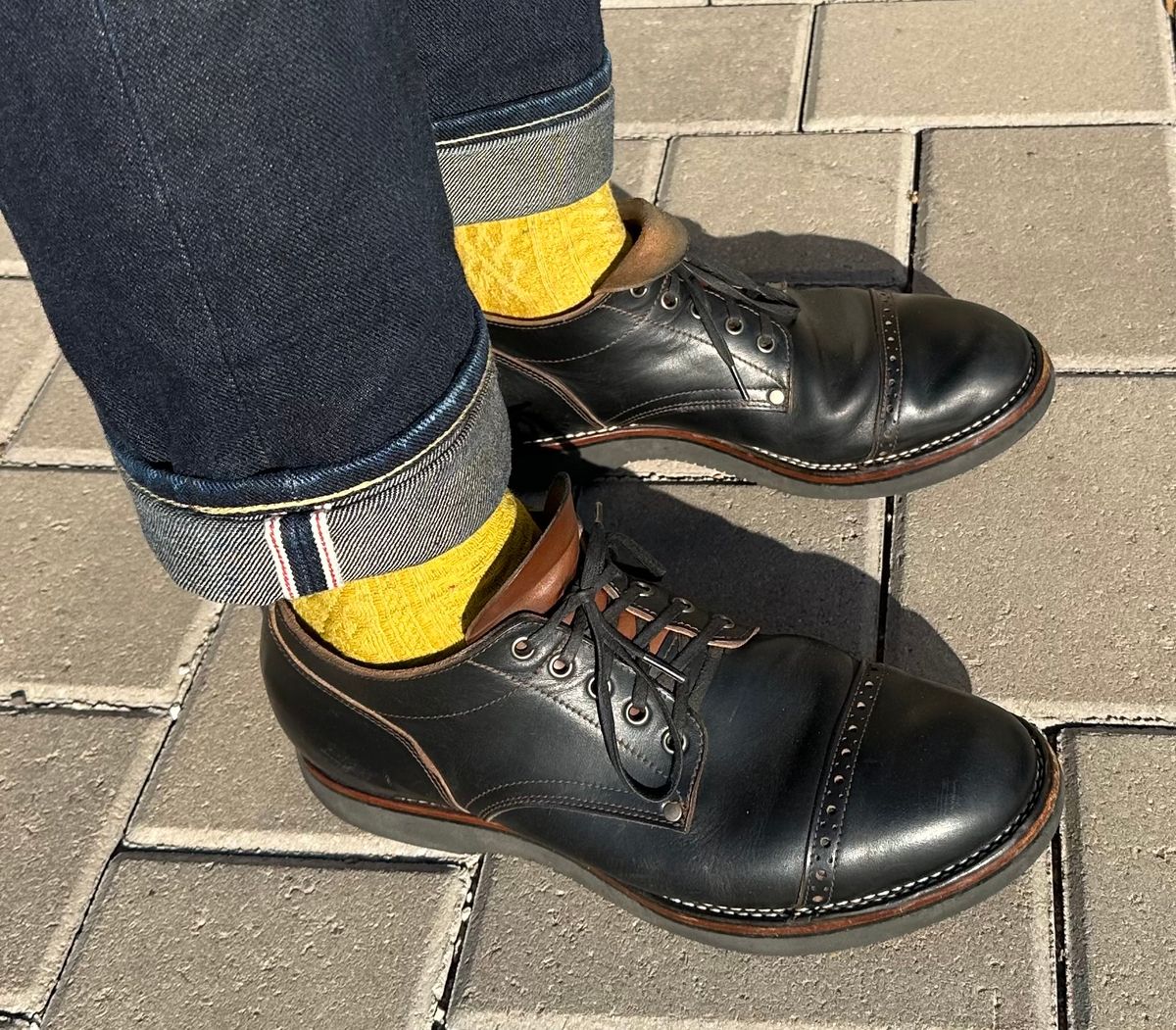 Photo by austinrylees on February 26, 2026 of the New River Boot Quade in Horween Horse Front Strips.