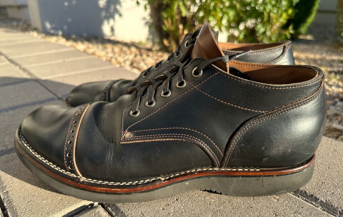 Photo by austinrylees on March 4, 2026 of the New River Boot Quade in Horween Horse Front Strips.