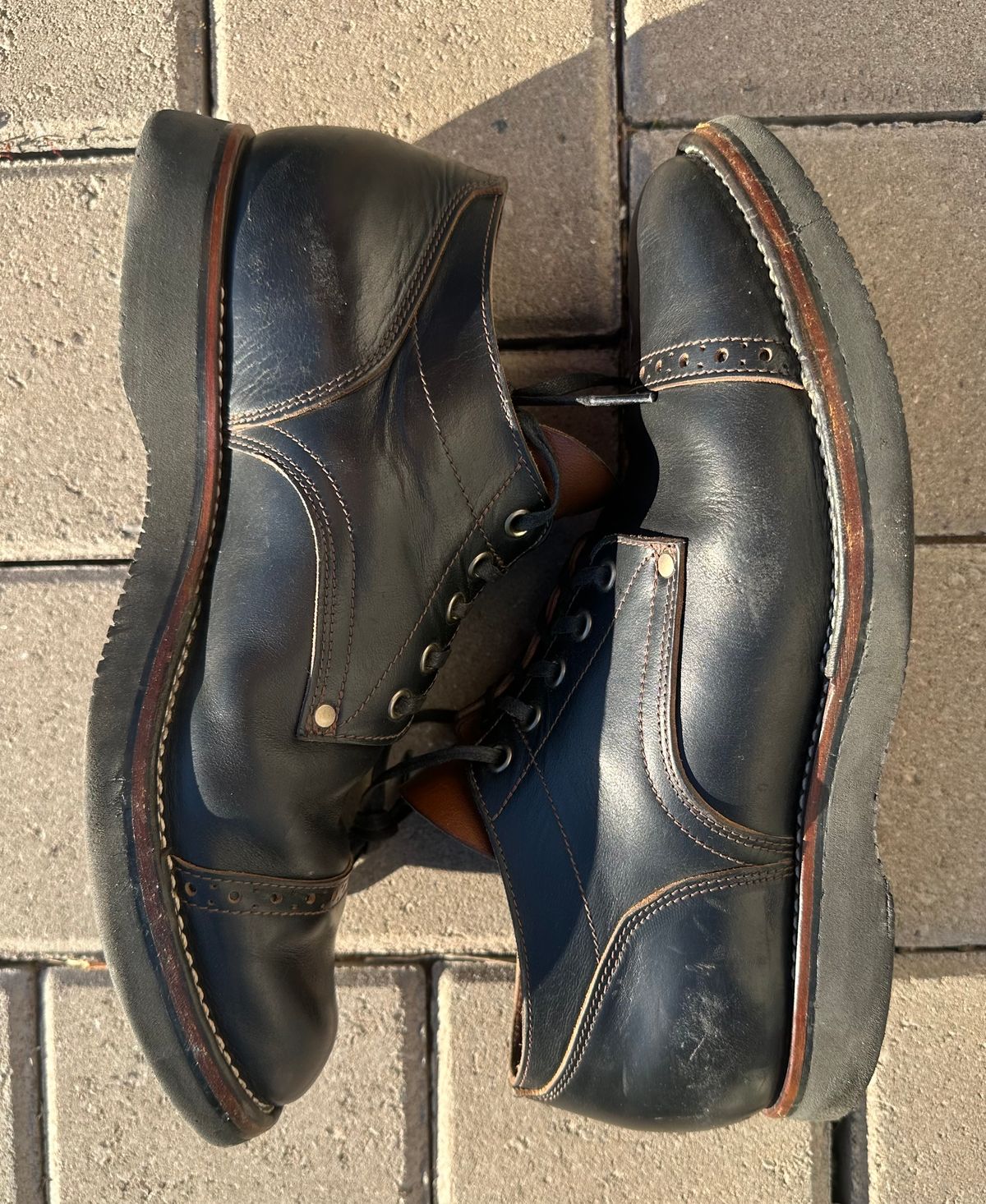 Photo by austinrylees on March 4, 2026 of the New River Boot Quade in Horween Horse Front Strips.