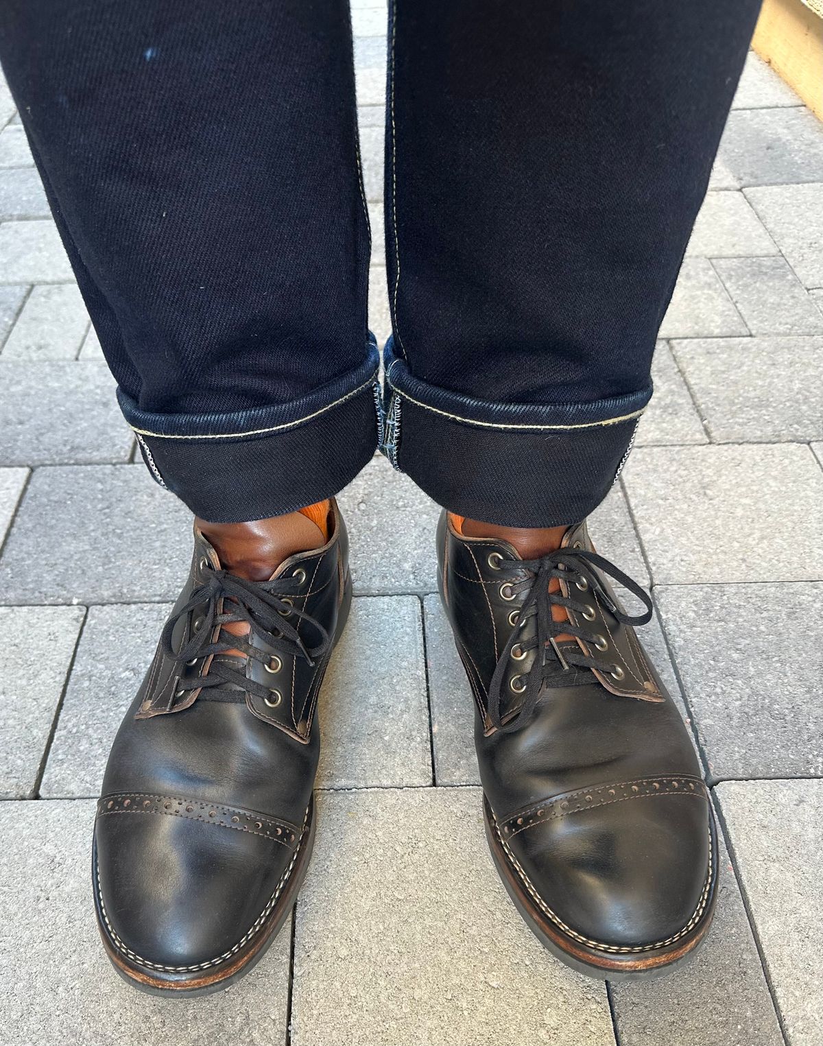 Photo by austinrylees on March 13, 2026 of the New River Boot Quade in Horween Horse Front Strips.