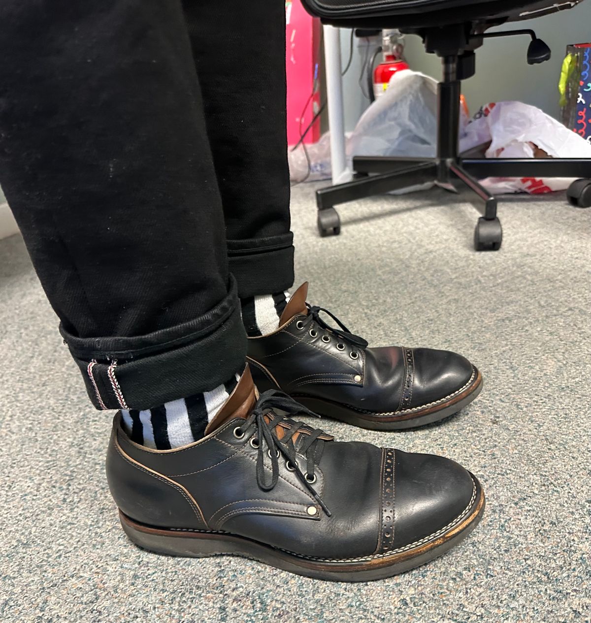 Photo by austinrylees on March 20, 2026 of the New River Boot Quade in Horween Horse Front Strips.