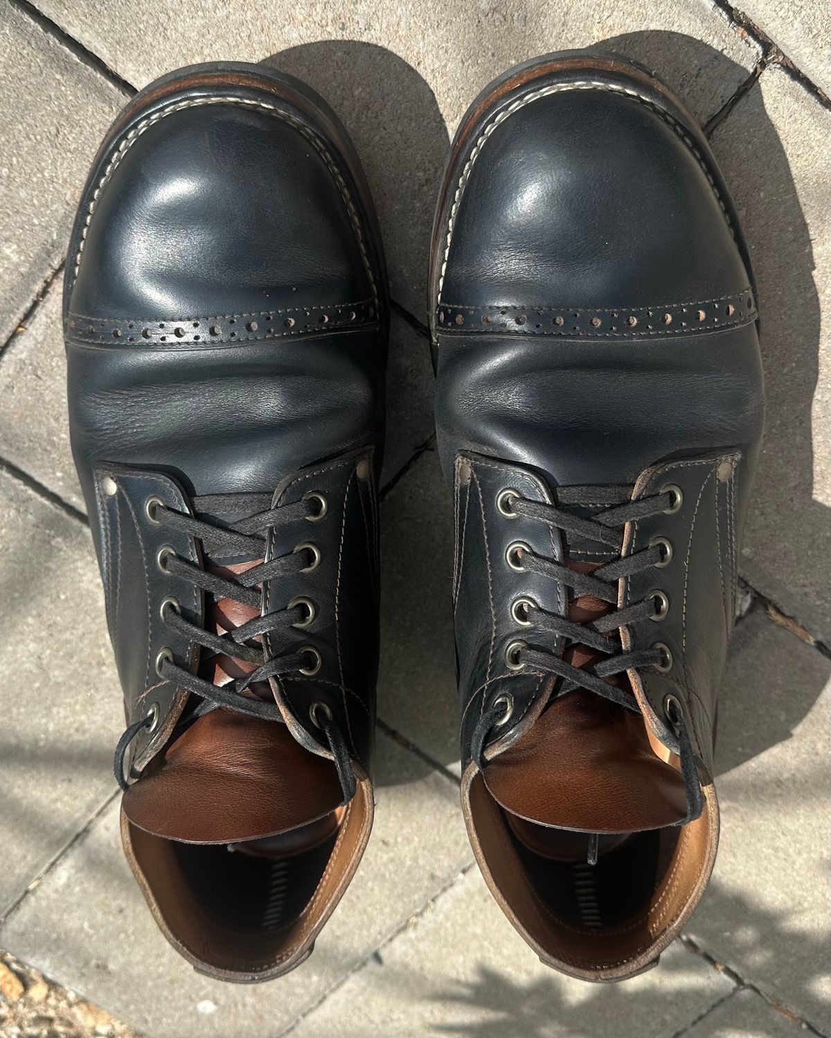 Photo by austinrylees on April 4, 2026 of the New River Boot Quade in Horween Horse Front Strips.