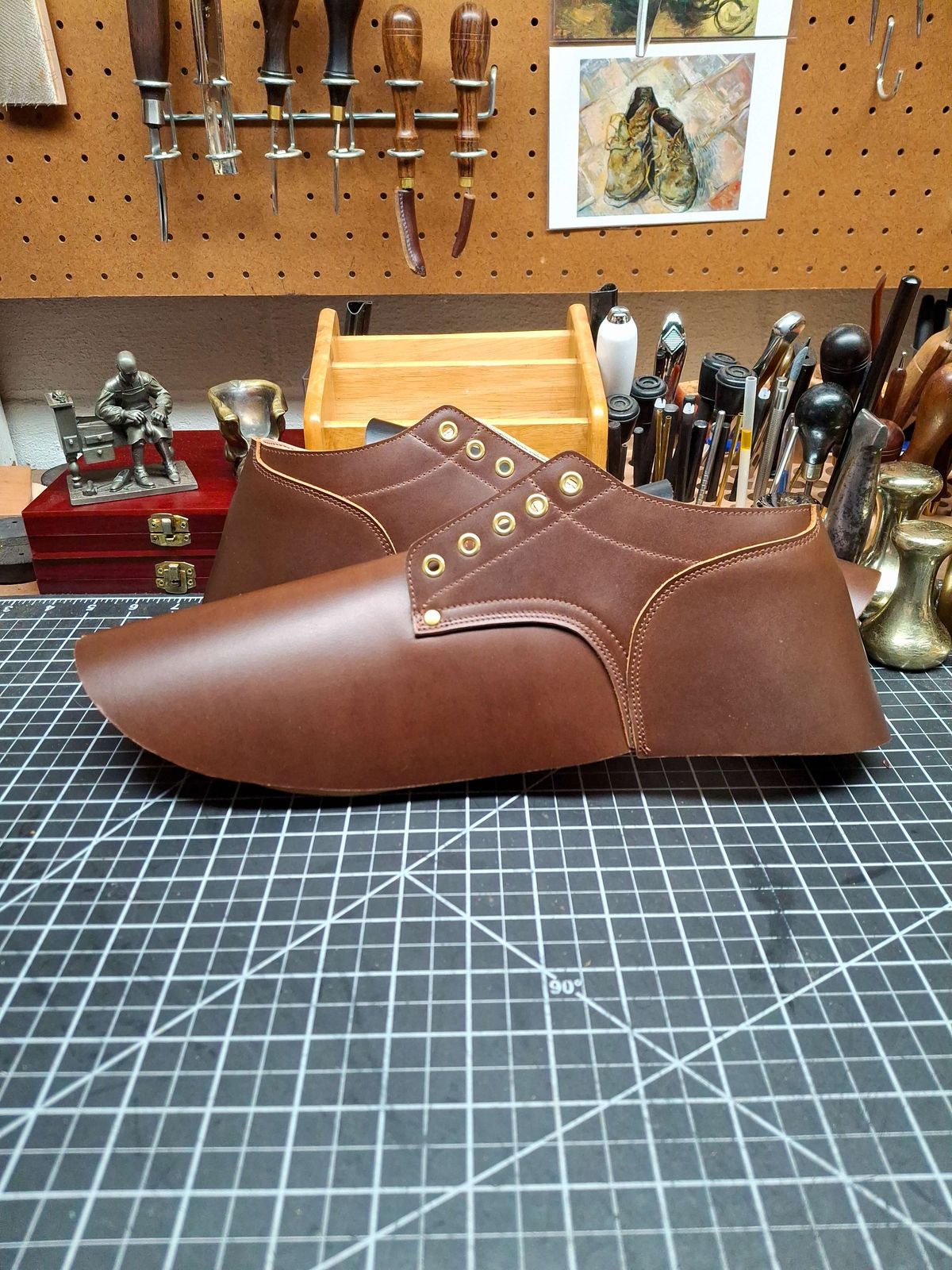 Photo by austinrylees on April 20, 2025 of the New River Boot Quade in Horween Toasted Coconut Latigo.