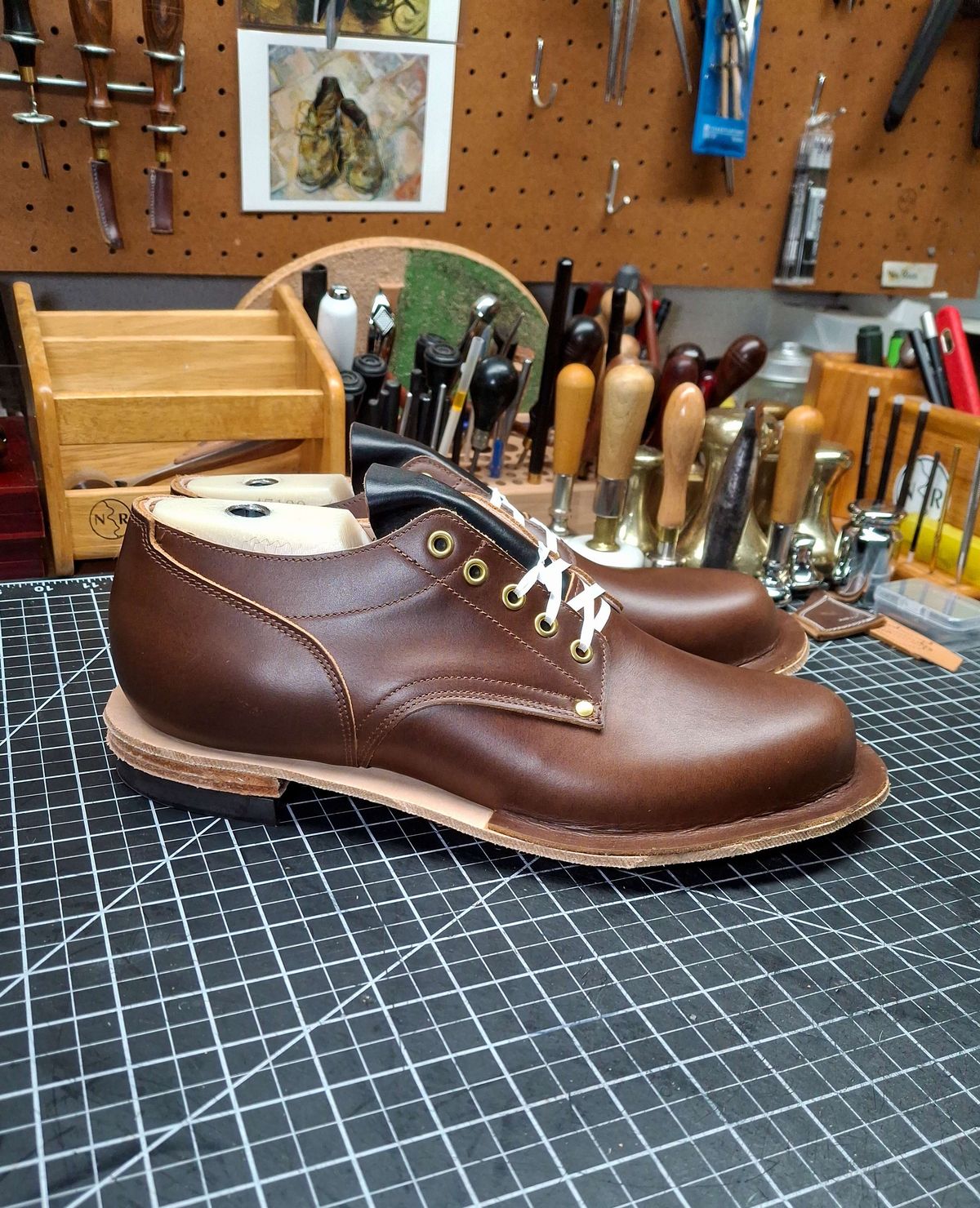 Photo by austinrylees on April 29, 2025 of the New River Boot Quade in Horween Toasted Coconut Latigo.