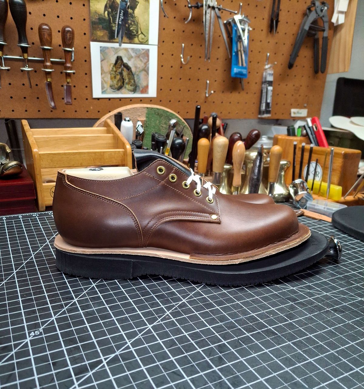 Photo by austinrylees on April 29, 2025 of the New River Boot Quade in Horween Toasted Coconut Latigo.