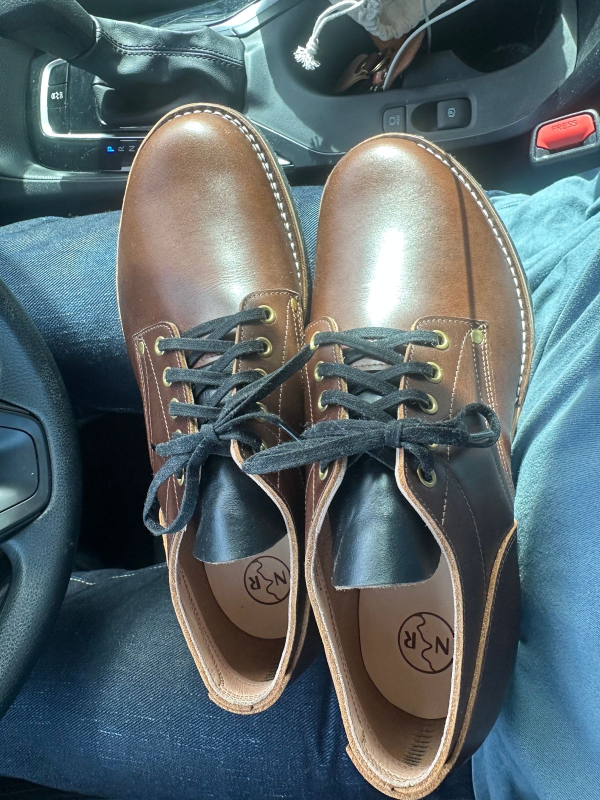 Photo by austinrylees on May 12, 2025 of the New River Boot Quade in Horween Toasted Coconut Latigo.