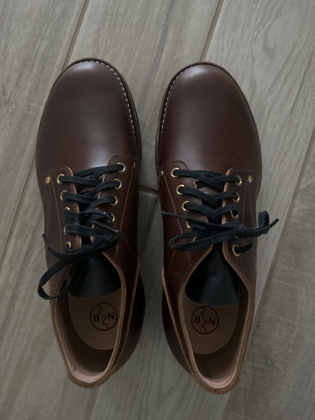 Photo by austinrylees on May 12, 2025 of the New River Boot Quade in Horween Toasted Coconut Latigo.