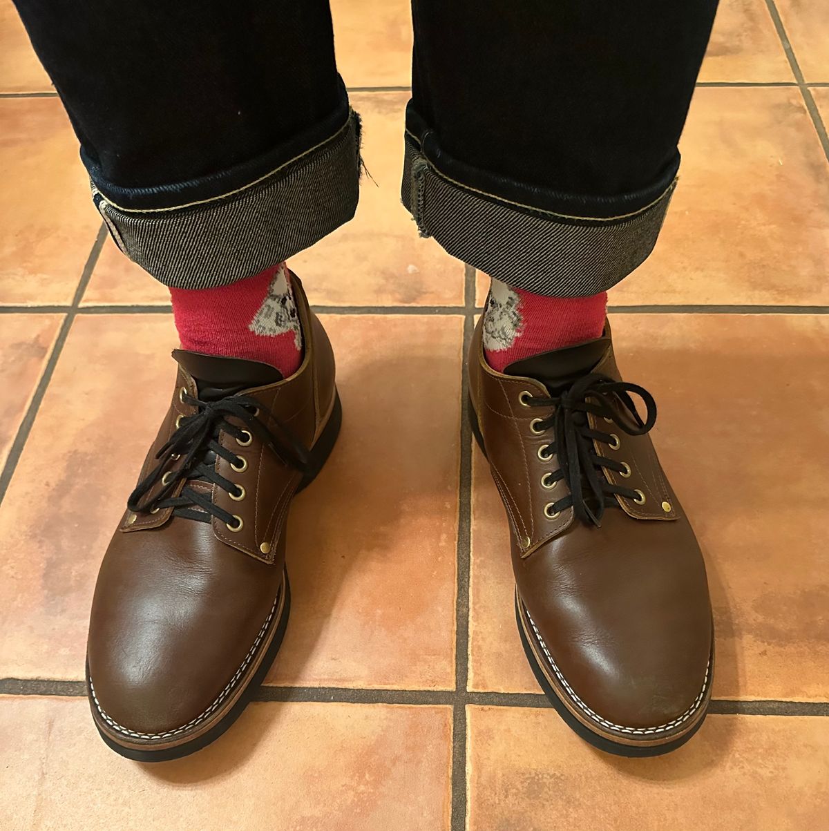 Photo by austinrylees on September 15, 2025 of the New River Boot Quade in Horween Toasted Coconut Latigo.