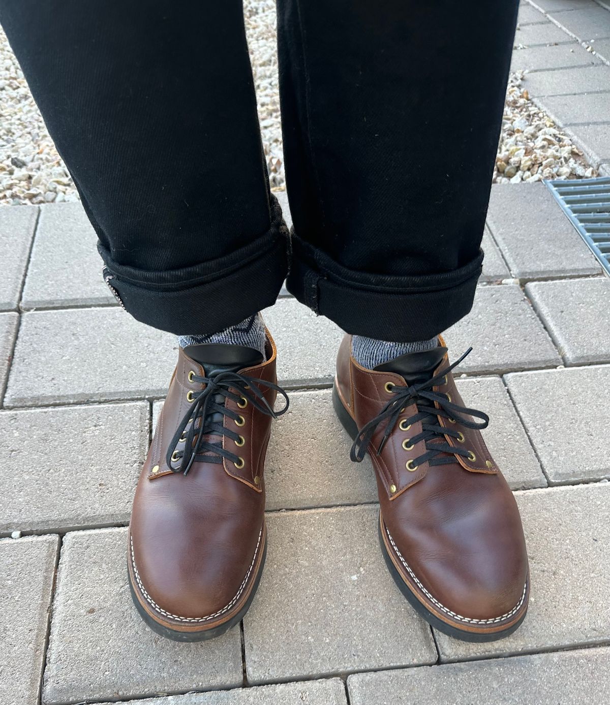 Photo by austinrylees on April 3, 2026 of the New River Boot Quade in Horween Toasted Coconut Latigo.