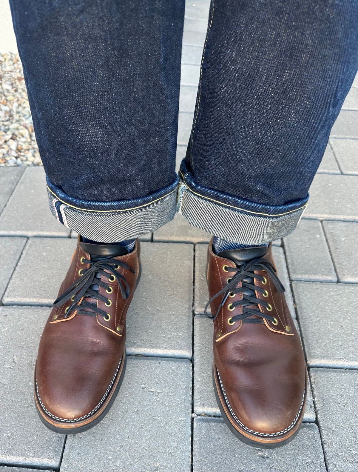 Photo by austinrylees on April 24, 2026 of the New River Boot Quade in Horween Toasted Coconut Latigo.
