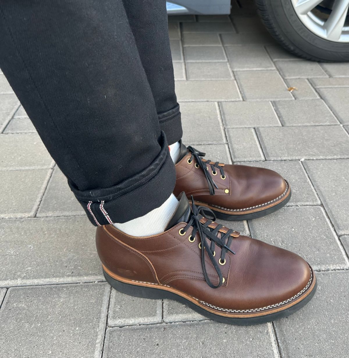 Photo by austinrylees on May 12, 2026 of the New River Boot Quade in Horween Toasted Coconut Latigo.