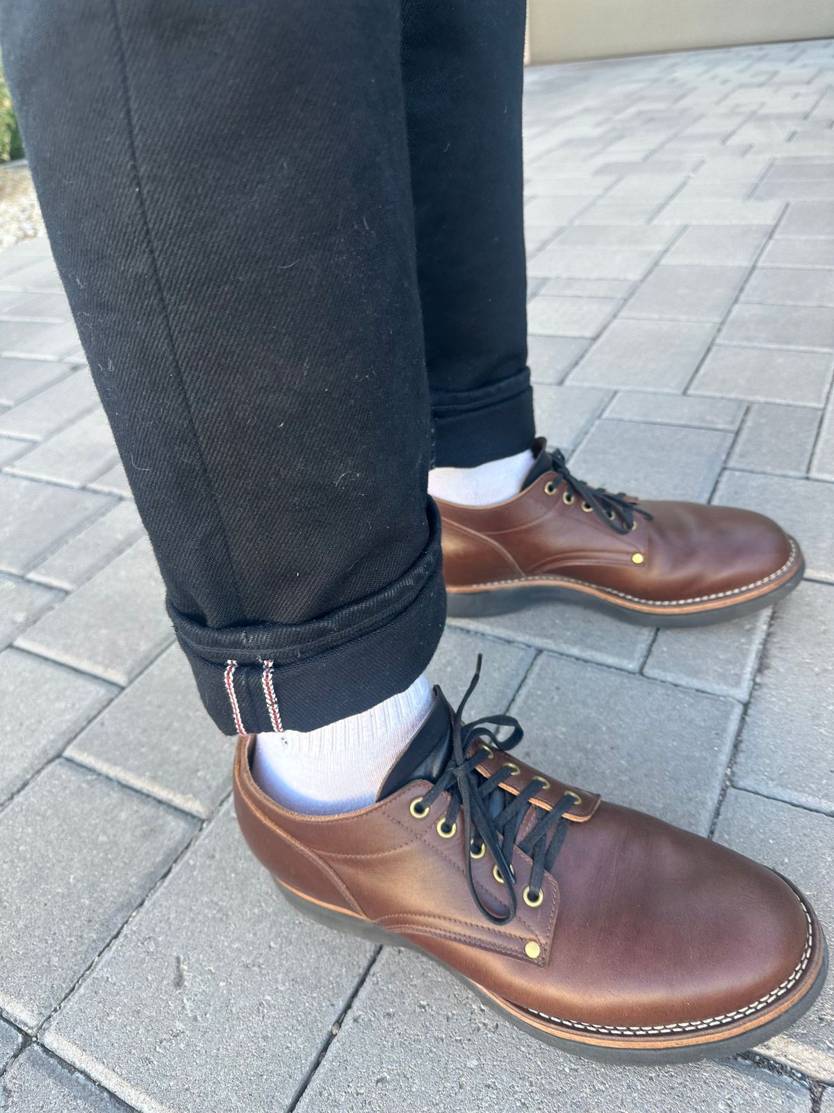 Photo by austinrylees on May 21, 2026 of the New River Boot Quade in Horween Toasted Coconut Latigo.