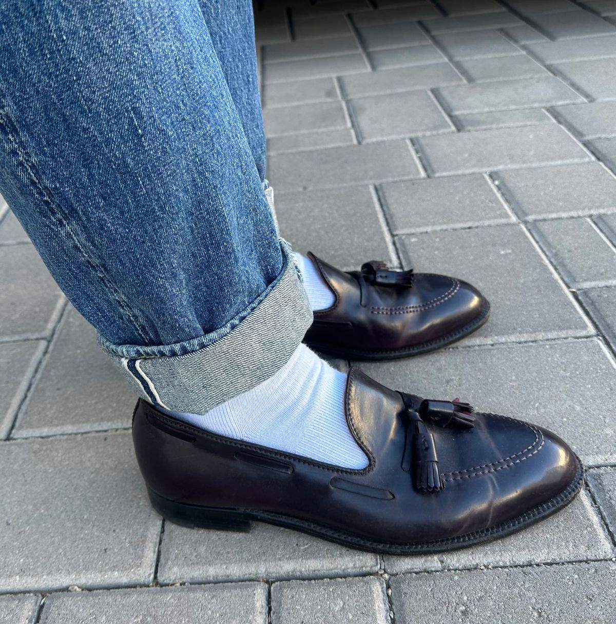 Photo by austinrylees on June 3, 2026 of the Alden Tassel Loafer in Horween Color 8 Shell Cordovan.