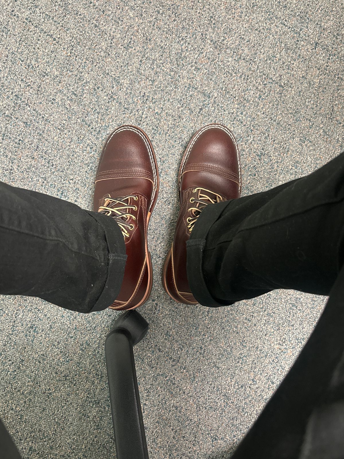 Photo by austinrylees on October 2, 2024 of the Nicks Parkhurst V2 in Horween Tan Waxed Flesh.
