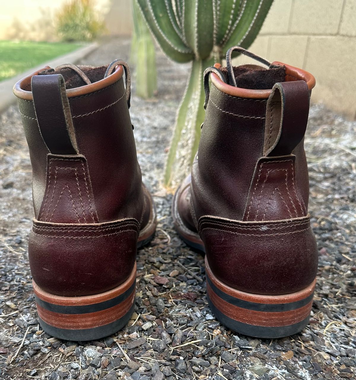 Photo by austinrylees on November 2, 2024 of the Nicks Parkhurst V2 in Horween Tan Waxed Flesh.