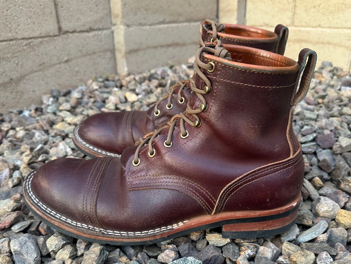 Photo by austinrylees on April 1, 2025 of the Nicks Parkhurst V2 in Horween Tan Waxed Flesh.