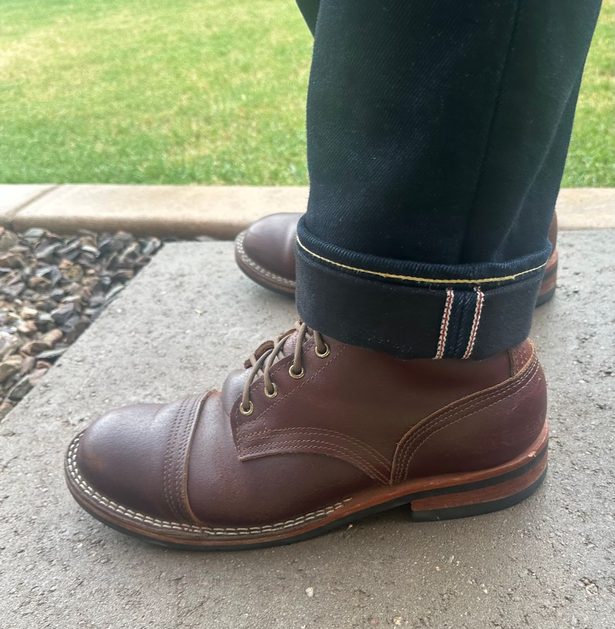 Photo by austinrylees on September 18, 2025 of the Nicks Parkhurst V2 in Horween Tan Waxed Flesh.