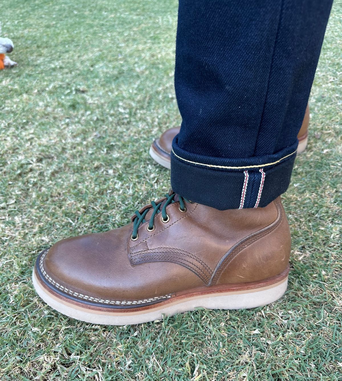 Photo by austinrylees on November 8, 2024 of the Nicks Free Range in Horween Natural Chromexcel.