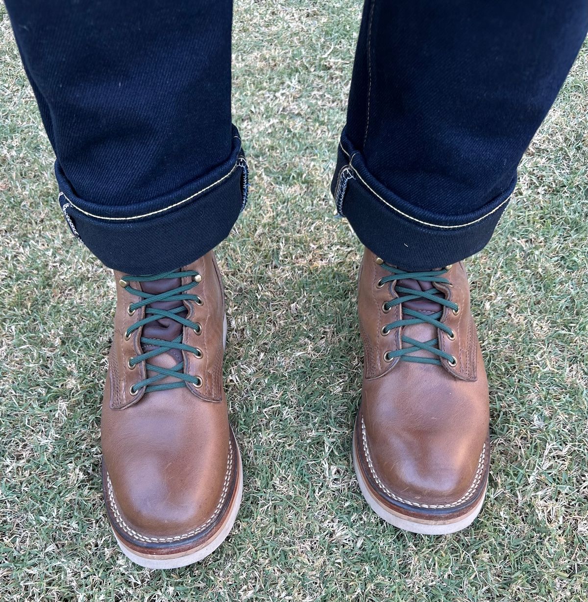 Photo by austinrylees on November 8, 2024 of the Nicks Free Range in Horween Natural Chromexcel.