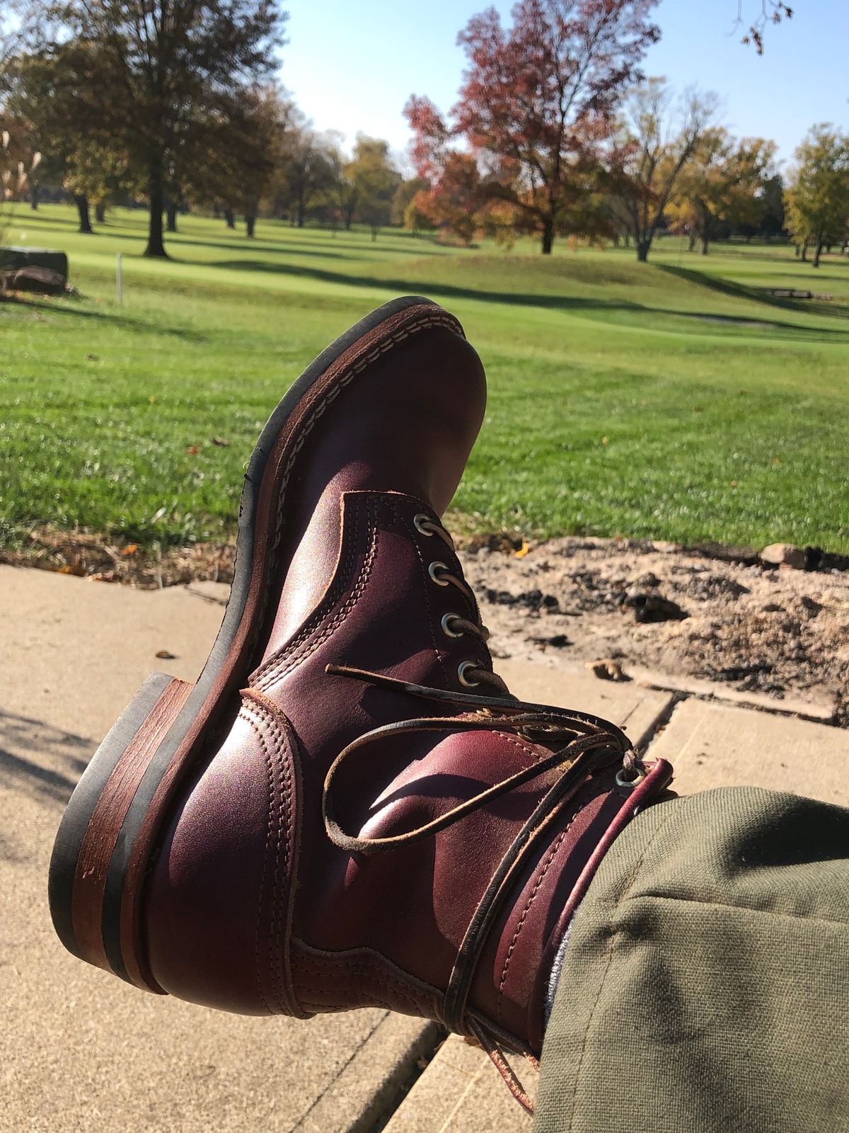 Photo by dj1989 on November 4, 2023 of the Nicks x Parkhurst V1 in Wickett & Craig Burgundy English Bridle.
